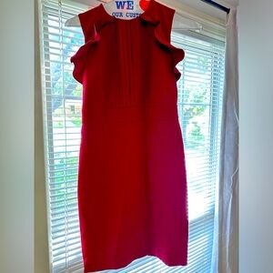 Ann Taylor red business dress size 2